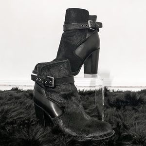 All Saints pony hair ankle boots